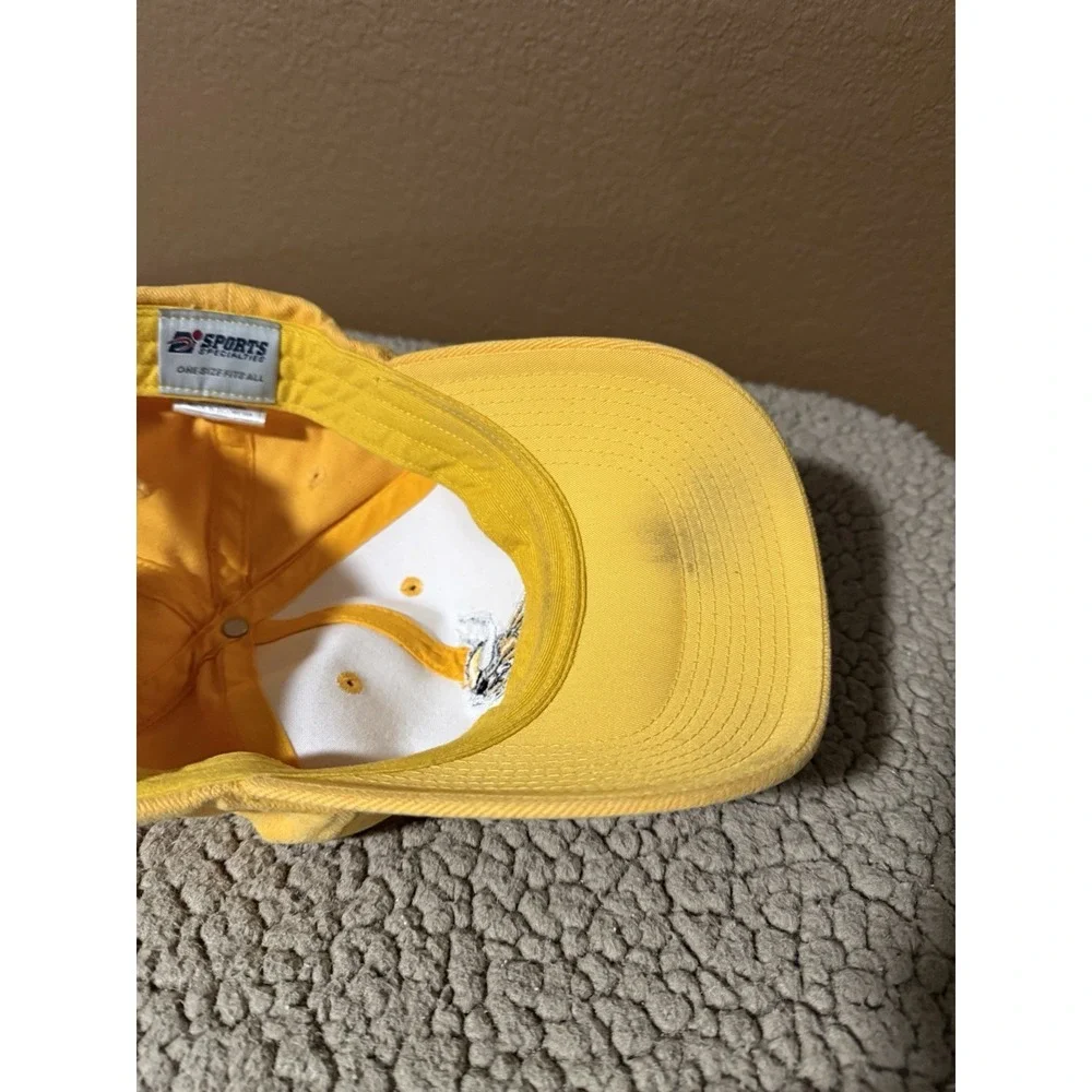 Minnesota Vikings Hat Cap hook&loop Strap back One Size Yellow Sport Specialties
